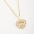 GX-0191 COLAR BANHADO A OURO 18K COM PINGENTE EM FORMATO DE CORAÇÃO