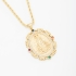GX-0235 COLAR COM PINGENTE OVAL DE NOSSA SENHORA APARECIDA