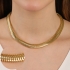 GX-0238 COLAR BANHADO A OURO 18K COM DESIGN ESTRUTURADO EM ELOS ARTICULADOS