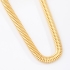 GX-0238 COLAR BANHADO A OURO 18K COM DESIGN ESTRUTURADO EM ELOS ARTICULADOS