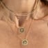 CH-0121 CHOKER BANHADO A OURO 18K COM FILEIRA DE ZIRCÔNIAS CRAVEJADA