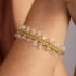 PR-0115 PULSEIRA BANHADA A OURO 18K COM DESIGN EM ESFERAS TEXTURIZADAS