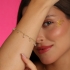 PU-00731 PULSEIRA COM DETALHES EM CRISTAIS PENDURADOS