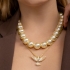 GR-01945 COLAR BANHADO A OURO 18K COM PÉROLAS
