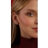 BR-00038-BRINCO EAR CUFF COM ZIRCÔNIAS LAPIDADAS EM FORMATO QUADRADO