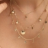 CH-0093 COLAR CHOKER BANHADO A OURO 18K COM CORRENTE ELO DELICADO E PINGENTE EM FORMATO DE ESTRELA