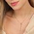 GR-01756 COLAR BANHADO A OURO 18K MODELO GRAVATINHA COM CORRENTE VENEZIANA
