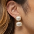 BR-02809 BRINCO BANHADO A OURO 18K COM PÉROLAS OVAIS 
