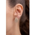 CJX-00152 CONJUNTO BANHADO A OURO 18K COM DESIGN EM FORMATO NAVETE, CRAVEJADO EM ZIRCÔNIAS E CORRENTE TIPO FITA