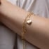 PU-00012 PULSEIRA COM ELO EM FORMATO DE CORAÇÕES