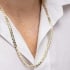 CR-00062 COLAR BANHADO A OURO 18K COM ELOS ESTILO GRUMET E CARTIER