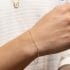 PR-0005 PULSEIRA BANHADA A OURO 18K COM CORRENTE EM ELO CADEADINHO E DESIGN DELICADO