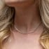 CX-0033 CHOKER BANHADO A OURO 18K COM ZIRCÔNIAS BAGUETE