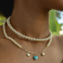 CH-0235 COLAR CHOKER ARO DE PÉROLAS