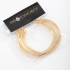 KAF-0008 KIT COM 5 PARES DE BRINCOS ARGOLA BANHADOS A OURO 18K COM DESIGN LISO