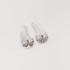 KDVB-0009 KIT COM 20 PARES DE TARRAXA FOLHEADOS A RÓDIO EM FORMATO EAR CUFF