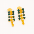 OUTBBB-00006 BRINCO BANHADO A OURO 18K COM FILEIRAS DE ZIRCÔNIAS