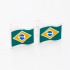 OUTBBP-00019 BRINCO BANHADO A RÓDIO BRANCO EM FORMATO DE BANDEIRA DO BRASIL