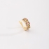 OUTPC-0182 PIERCING FAKE BANHADO A OURO 18K EM ZIRCÔNIAS COLORIDAS