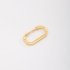 OUTPG-0880 PINGENTE BANHADO A OURO 18K EM FORMATO DE FECHO RETANGULAR COM 2CM