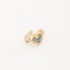 PC-00008 BRINCO BANHADO A OURO 18K TIPO PIERCING FAKE COM DESIGN ORGÂNICO