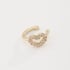 PC-00018 PIERCING BANHADO A OURO 18K EM CORAÇÃO COM DETALHES CRAVEJADOS EM ZIRCÔNIAS
