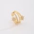 PC-00035 PIERCING BANHADO A OURO 18K COM DESIGN DE ESTRELAS CRAVEJADAS EM ZIRCÔNIAS