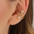 PC-00035 PIERCING BANHADO A OURO 18K COM DESIGN DE ESTRELAS CRAVEJADAS EM ZIRCÔNIAS
