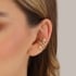 PC-00035 PIERCING BANHADO A OURO 18K COM DESIGN DE ESTRELAS CRAVEJADAS EM ZIRCÔNIAS