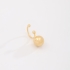 PC-00078 PIERCING BANHADO A OURO 18K COM ESFERA LISA