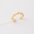 PC-00079-PIERCING BANHADO A OURO 18K COM DESIGN EM ESFERAS POLIDAS