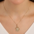 PG-00033 PINGENTE BANHADO A OURO 18K COM IMAGEM DE JESUS CRISTO E DETALHES VAZADO