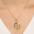 PG-00100 PINGENTE BANHADO A OURO 18K COM CRUZ VAZADA EM DESIGN MODERNO