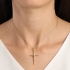 PG-00137 PINGENTE BANHADO A OURO 18K EM FORMATO DE CRUCIFIXO COM CRISTO