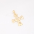PG-00209 PINGENTE BANHADO A OURO 18K EM FORMATO DE CRUZ COM DETALHE DO ESPÍRITO SANTO EM ALTO-RELEVO
