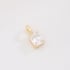 PG-00237 PINGENTE BANHADO A OURO 18K COM PEDRA RETANGULAR