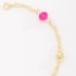 PI-00094 PULSEIRA INFANTIL BANHADA A OURO 18K COM DETALHES EM PÉROLA E PEDRAS COLORIDAS