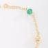 PI-00094 PULSEIRA INFANTIL BANHADA A OURO 18K COM DETALHES EM PÉROLA E PEDRAS COLORIDAS