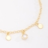 PI-00095 PULSEIRA INFANTIL COM PINGENTES LISOS E DETALHE DE PÉROLA