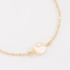 PI-00117 PULSEIRA INFANTIL BANHADA A OURO 18K COM DETALHE EM PÉROLA