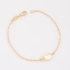 PI-00117 PULSEIRA INFANTIL BANHADA A OURO 18K COM DETALHE EM PÉROLA