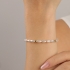PI-00120 PULSEIRA INFANTIL BANHADA A OURO 18K COM PÉROLAS