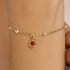 PI-00124-PULSEIRA INFANTIL COM CORAÇÃO E PÉROLAS