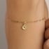 PI-00125-PULSEIRA INFANTIL COM PINGENTE DE FLOR
