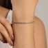 PR-0002 PULSEIRA BANHADA A OURO 18K COM CORRENTE CORDÃO BAIANO
