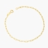 PR-0008 PULSEIRA BANHADA A OURO 18K COM CORRENTE EM ELO CARTIER E DESIGN MODERNO