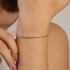 PR-0014 PULSEIRA BANHADA A OURO 18K COM CORRENTE EM ELO CARTIER E DESIGN CLÁSSICO