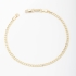 PR-0035 PULSEIRA BANHADA A OURO 18K COM CORRENTE EM ELO GRUMET E DESIGN CLÁSSICO