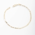 PR-0045 PULSEIRA BANHADA A OURO 18K COM CORRENTE EM ELO GRUMET 3X1 E FECHO LAGOSTA