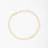 PR-0092 PULSEIRA BANHADA A OURO 18K COM CORRENTE EM ELO GRUMET